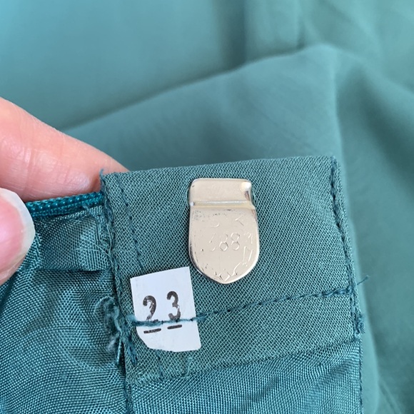 Amazing Vintage Elephant Bell Bottom Green Pants Size Small - Picture 7 of 16